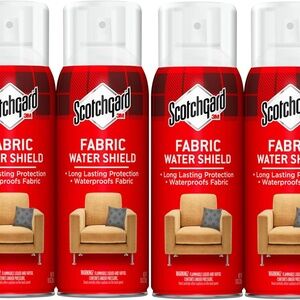4 Pack of 3M Scotchgard Fabric Water Shield, Dries Clear & Oderless, 10 oz